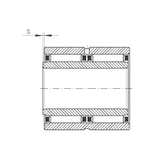 滾針軸承 NAO30X45X26-ZW-ASR1, 無擋邊，雙列