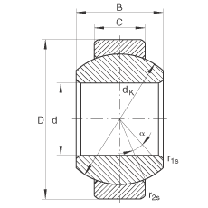 關節軸承 GE10-FO, 根據 DIN ISO 12 240-1 標準，需維護