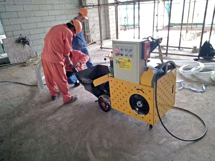 二次構(gòu)造柱泵廠家設(shè)備施工現(xiàn)場(chǎng)