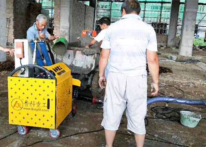 6月28日安徽二次構造柱泵合作明達建設富源物流數(shù)字物流港項目