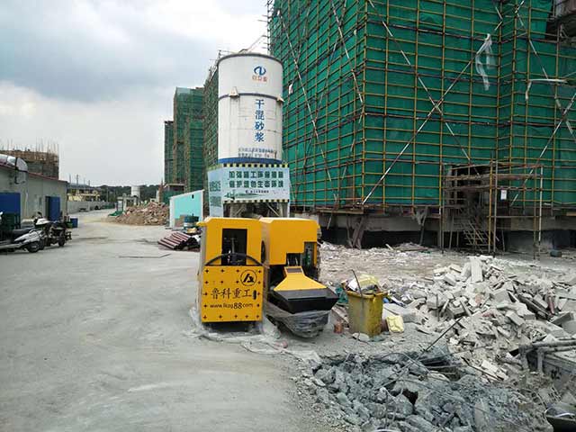 二次結構輸送泵施工