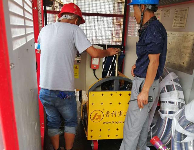 二次構造柱澆注泵